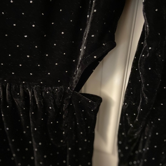 Black Velvet and Diamond Dress - Picture 3 of 10